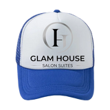 Trucker Hat blue circle logo