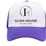 Trucker Hat purple circle logo